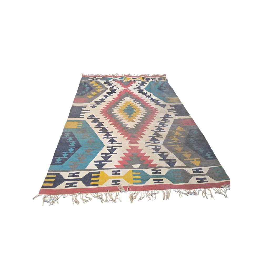 Good weave Certified Rugs Boho Boutique Rug made in India 6'x9'